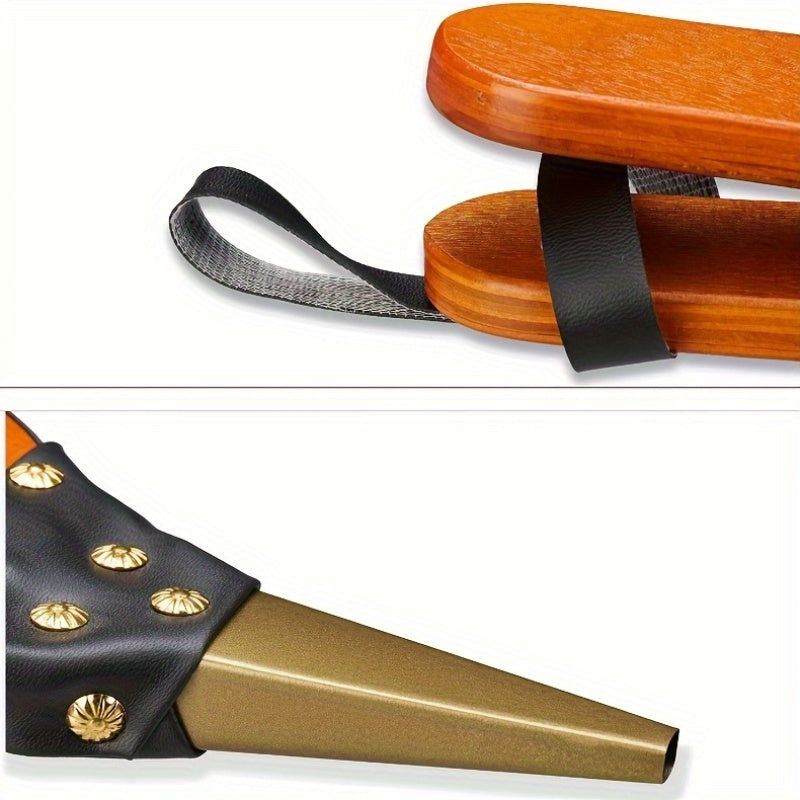 Wooden Fireplace Bellows Handheld Air Blower for Camping BBQ Fire Pit