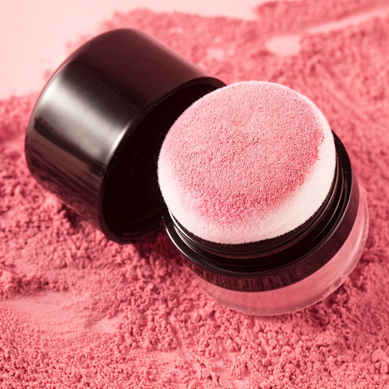 Polvo de rubor facial suave para mujer, colorete brillante, contorno nude iluminador