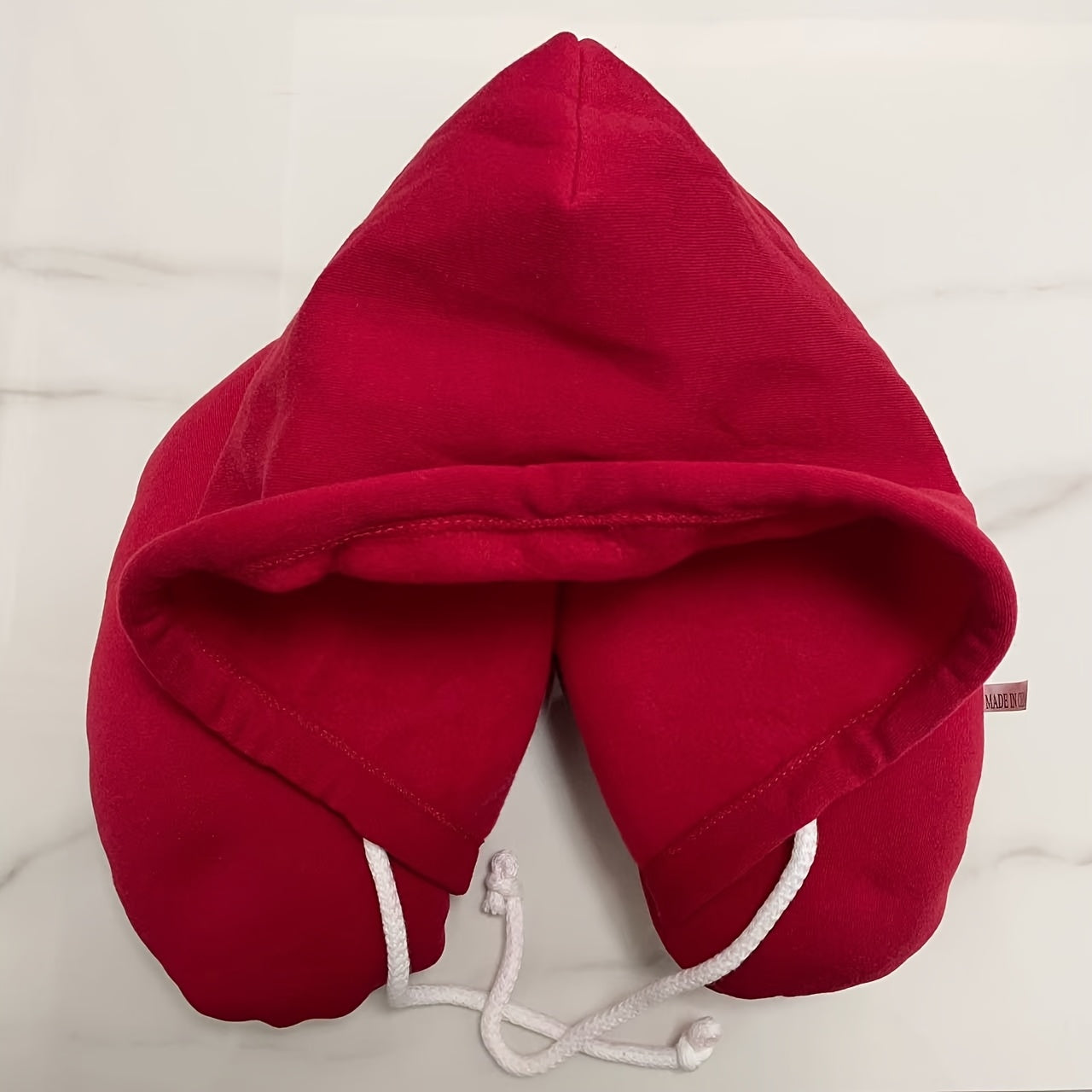 Ergonomic U-Shaped Travel Pillow with Hoodie for Adults Neck Support for Airplanes Car Trips