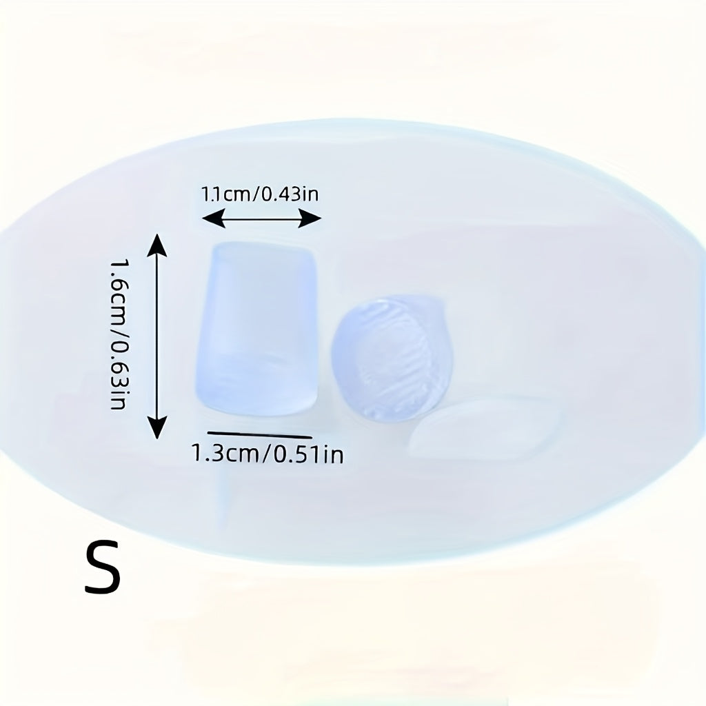 Women's High Heeled Shoe Heel Protectors Transparent Black 16 Pairs