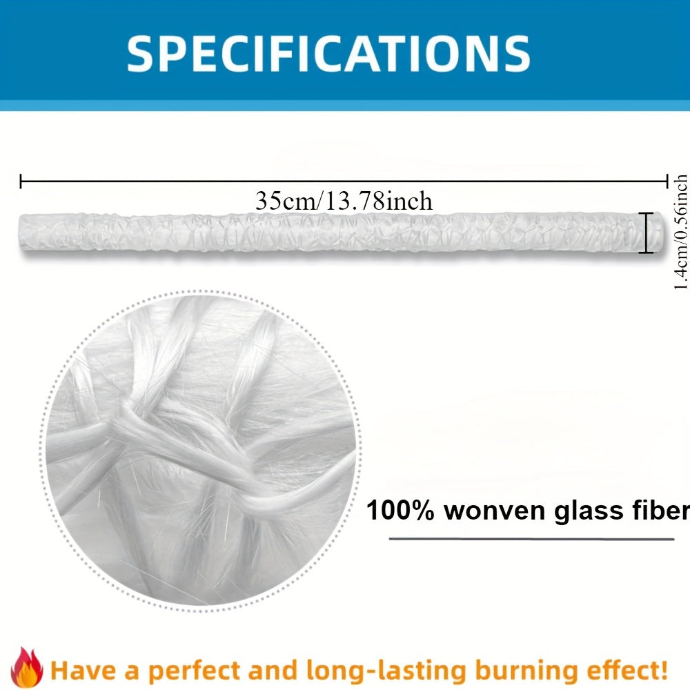 Fiberglass Torch Kit with Long-Life Wicks Safety Covers and Holders for DIY Bottle Torches