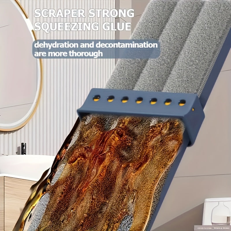 6 ta Mikrofiber Yostiqli, Aylanuvchi Boshli Kengaytirilgan Changni Tozalash Mop To'plami