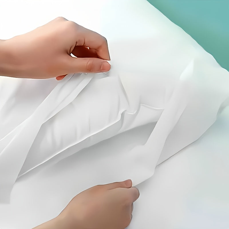 Two-Pack Disposable White Pillowcases Non-Woven Breathable Dust-Free Hotel Spa