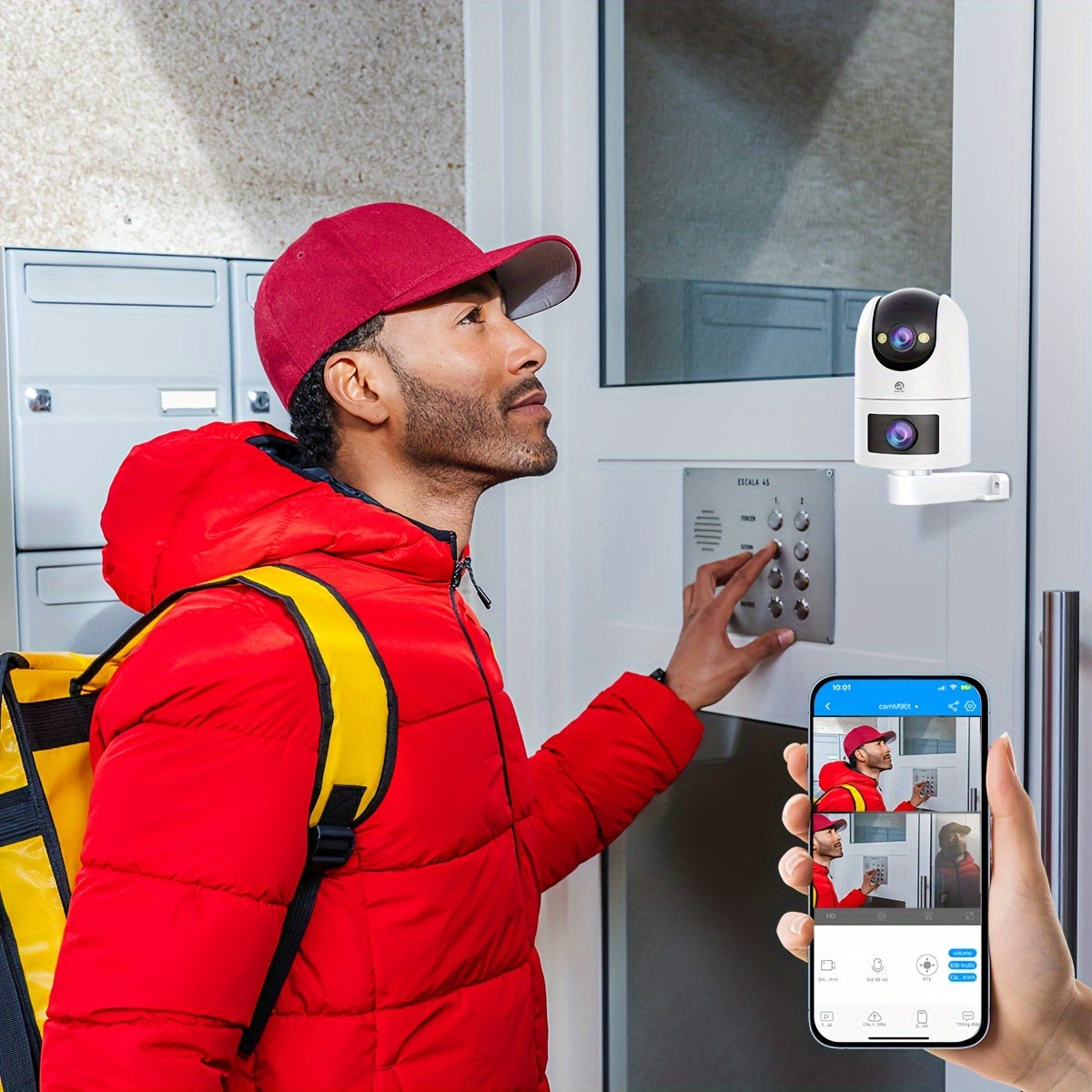 4K Ultra HD Outdoor Security Camera with Dual Lenses PTZ Motion Detection Wi-Fi