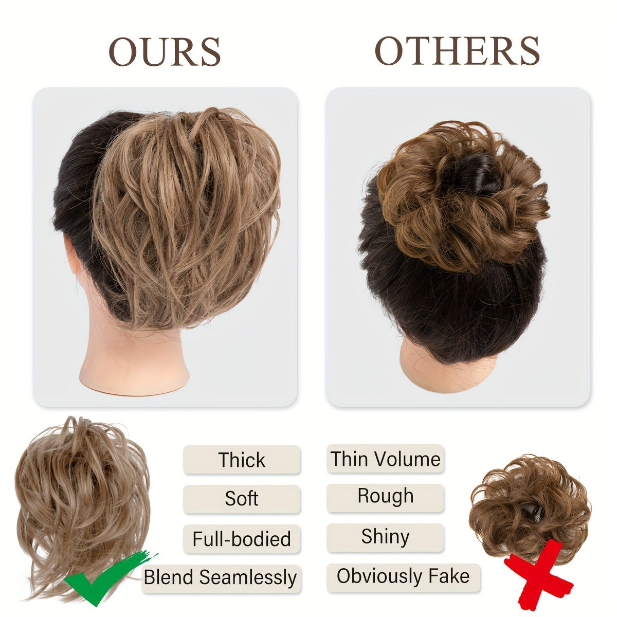 Women's Fluffy Curly Wig Hair Ring Elastic Rubber Band Hair Accessory