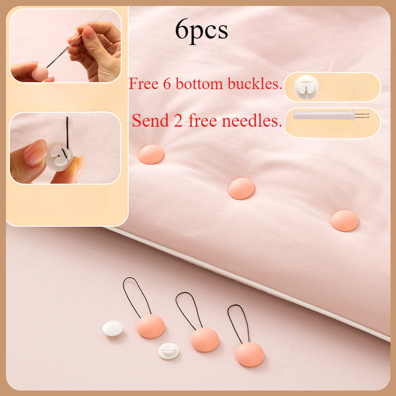 Set of 6 Skin-Friendly Invisible Quilt Clips Bedding Fasteners for Duvets and Comforters