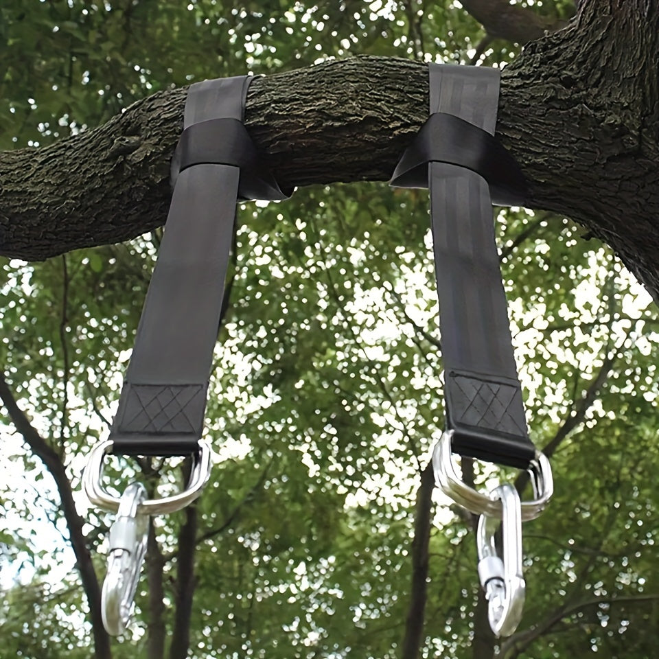 Durable Nylon Hammock Straps for Outdoor Swings Yoga Hanging Ropes Tree-Friendly Suspension