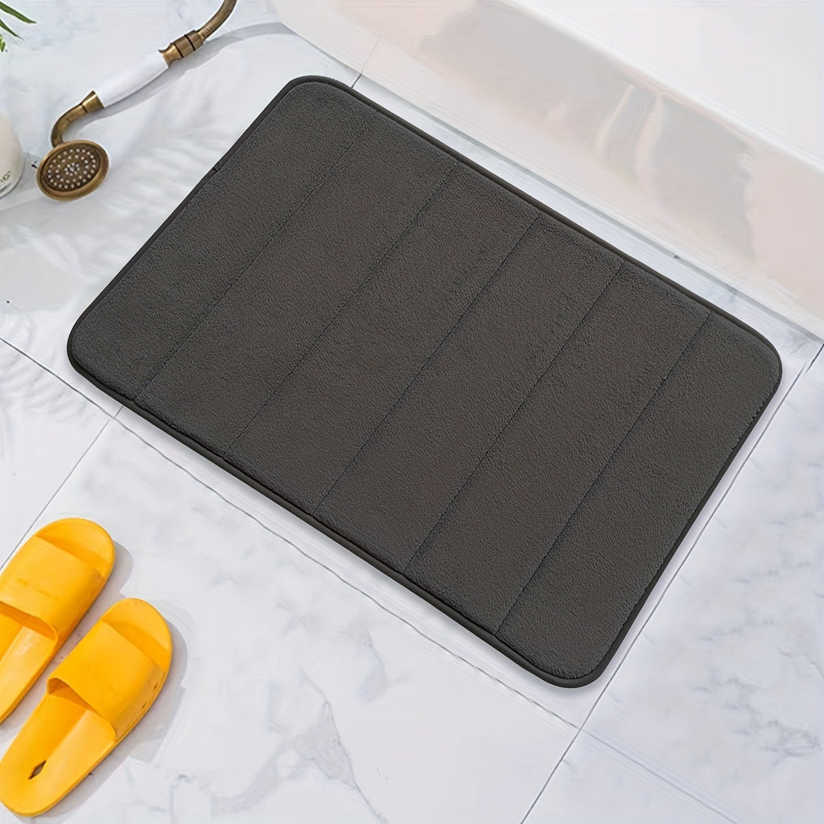 Memory Foam Bath Mat Non-Slip Soft Water-Absorbing Shower Mat