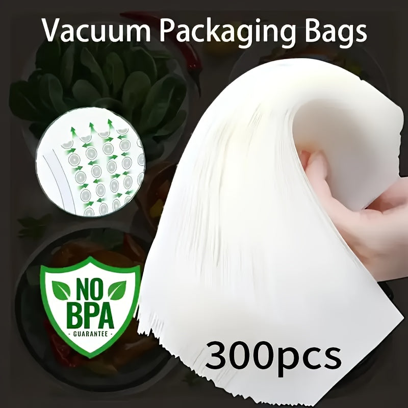 BPA-Free Vacuum Storage Bags for Food Preservation, Multiple Sizes