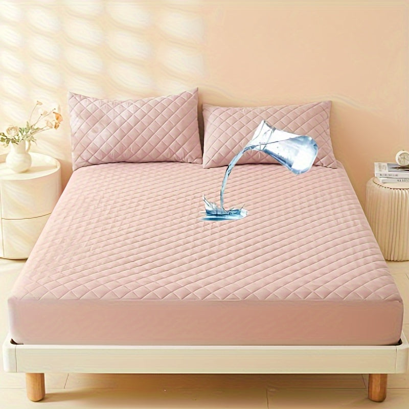 Waterproof Mattress Protector Fitted Sheet Stainproof Moistureproof Bed Cover for Dorms Hotels
