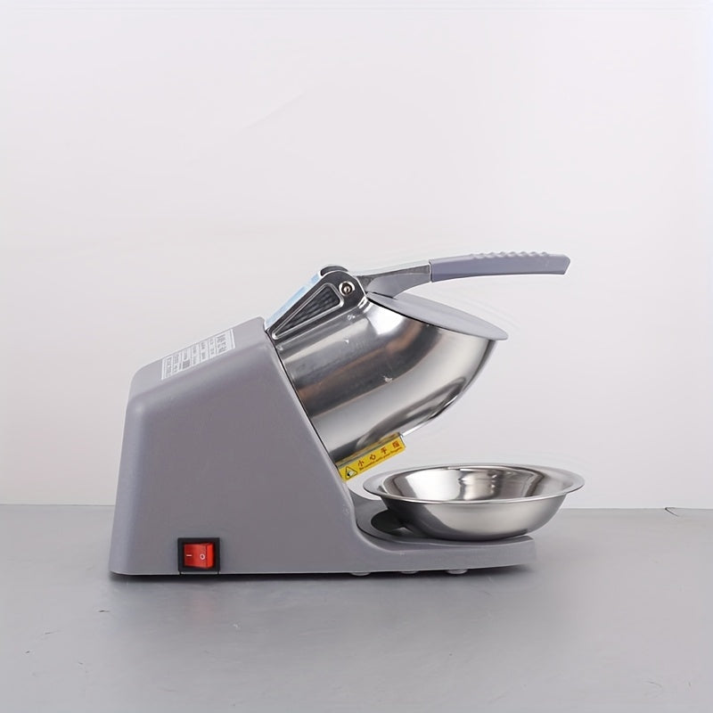 Yevropa standarti rozetkali tijorat yuqori quvvatli zanglamaydigan po'latdan yasalgan qor va muzni maydalash mashinasi. Noaniq shakldagi muz buzuvchi slushiy mashinalar uchun, viski uchun muz maydalagichga mos.