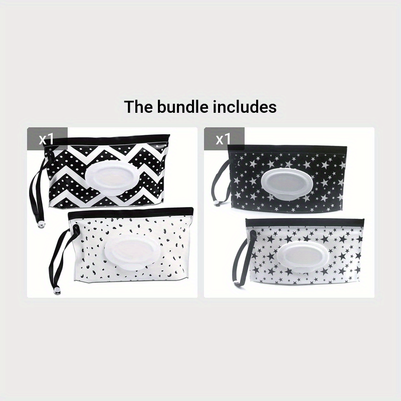 Set of 2 Reusable Wet Wipe Dispenser Containers for Travel and Gifts