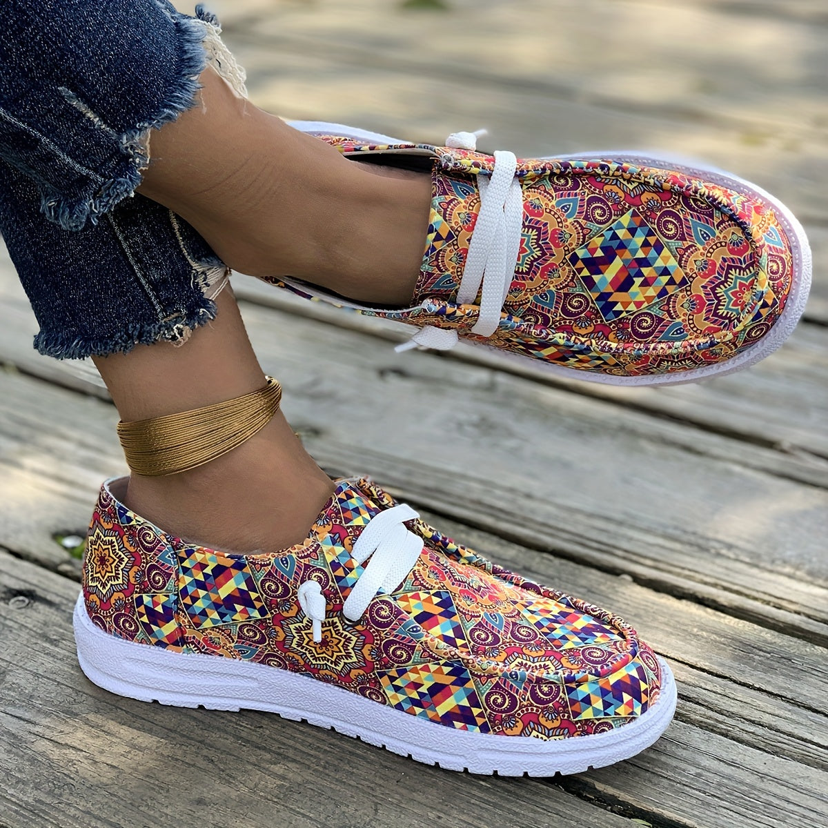 Women's Athletic Flat Bottom Sports Shoes Canvas Comfortable