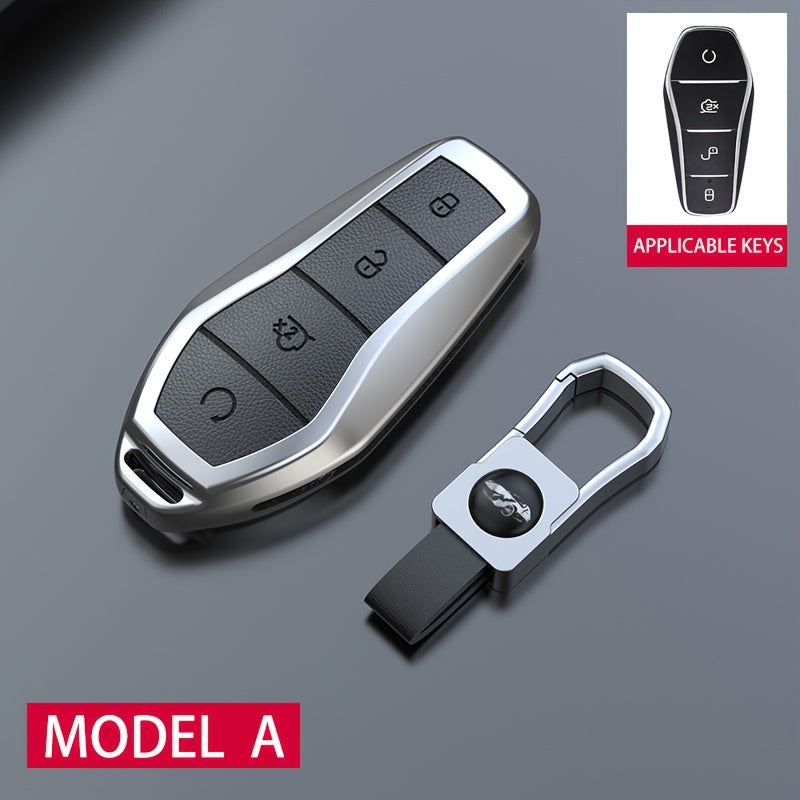 Zinc Alloy Car Key Cover for Electric Vehicles Compatible with Multiple Models