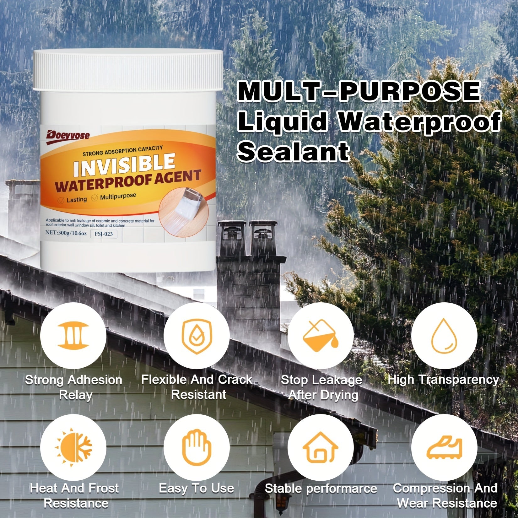 Ultra-Strong Waterproof Sealant for Bathrooms and Tiles