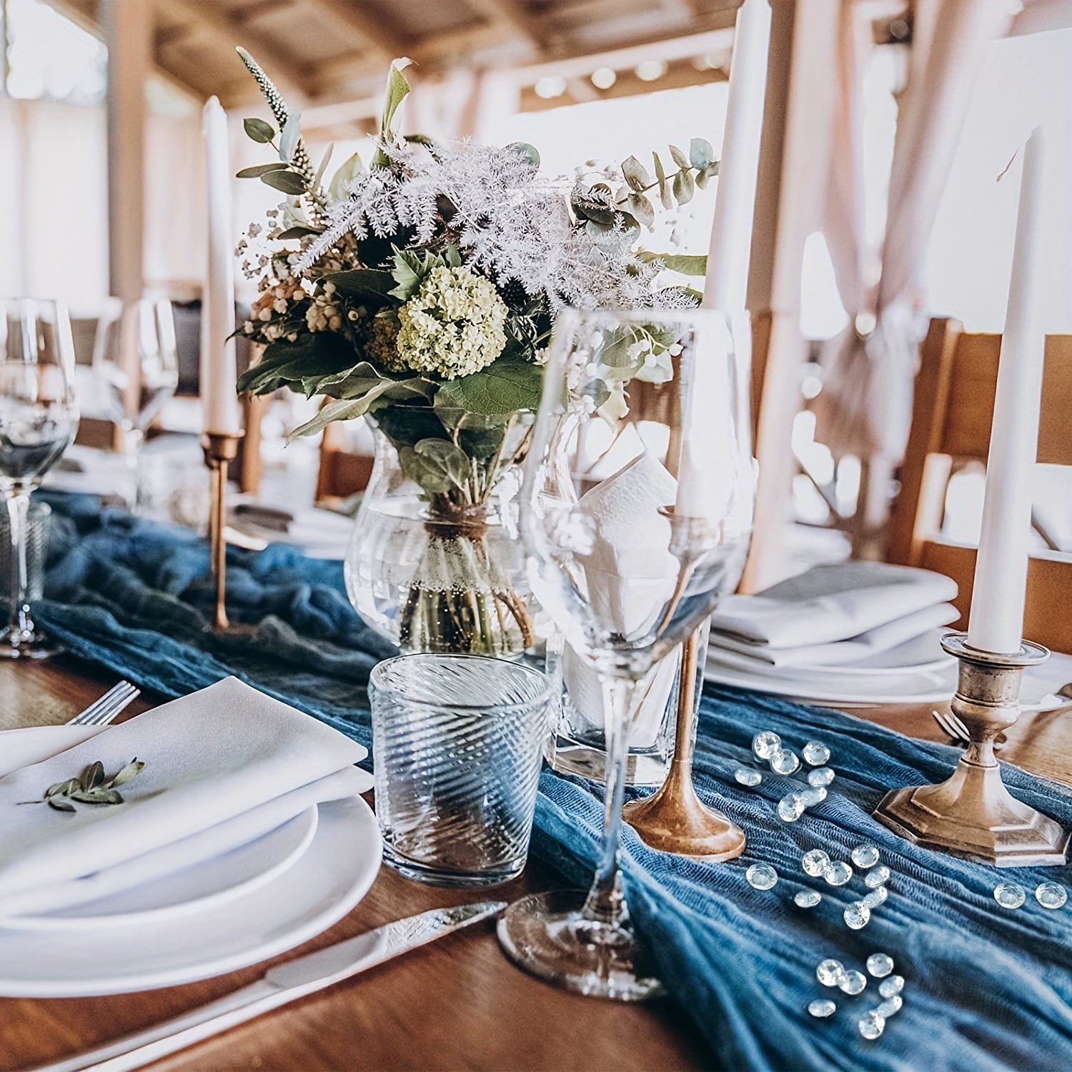 1000 Ochiq Olmos Kristalli Akril Taqdirlar 0.4 dyuym uchun to'y bezaklari va partiya sovg'alar