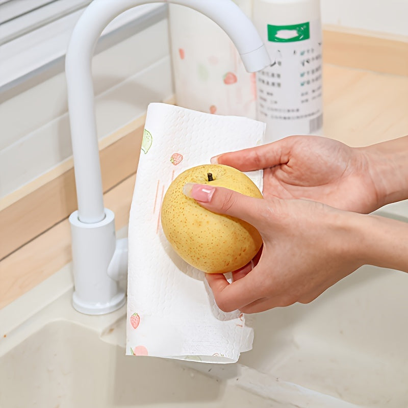 100 Pack Multi-Purpose Kitchen Towels Reusable Absorbent Dishcloths for Cleaning