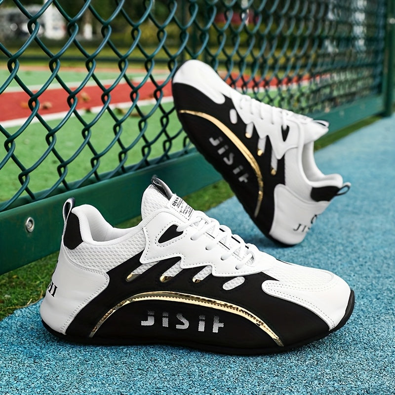 Men's Slip-Resistant Skate Shoes Fabric PU Sole Casual Outdoor Sneakers