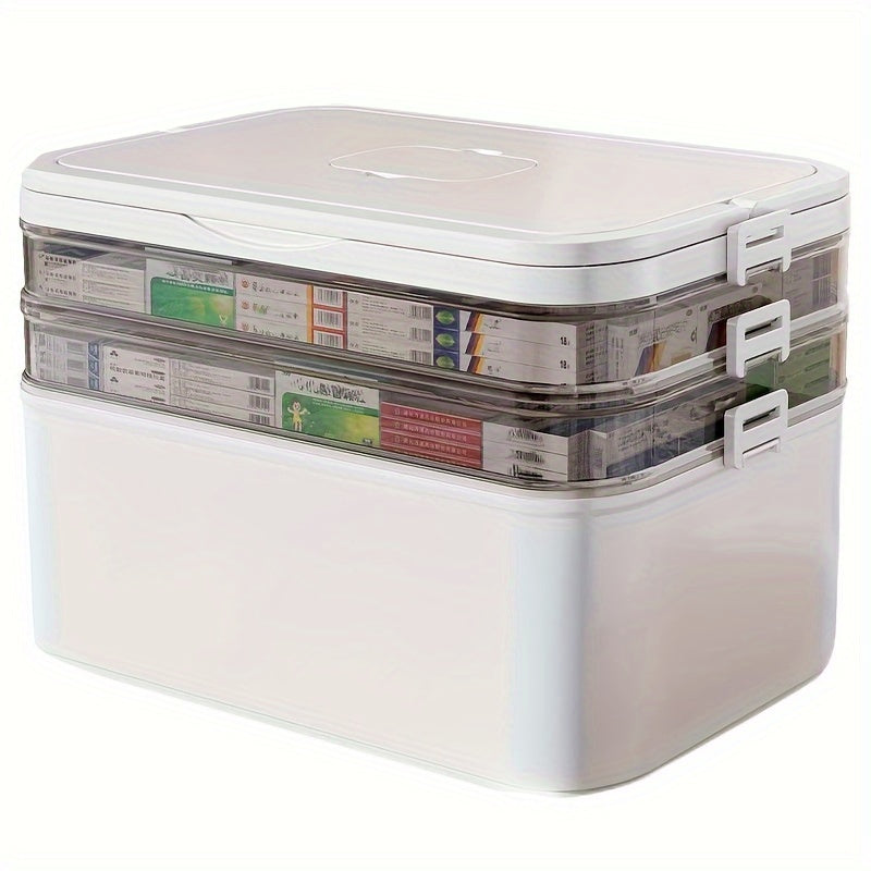 Medicine Organizer Waterproof with Multiple Compartments for Home and Travel