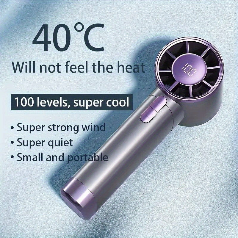 Adjustable Handheld Fan for RV Bathroom Cooling Rechargeable USB Powered