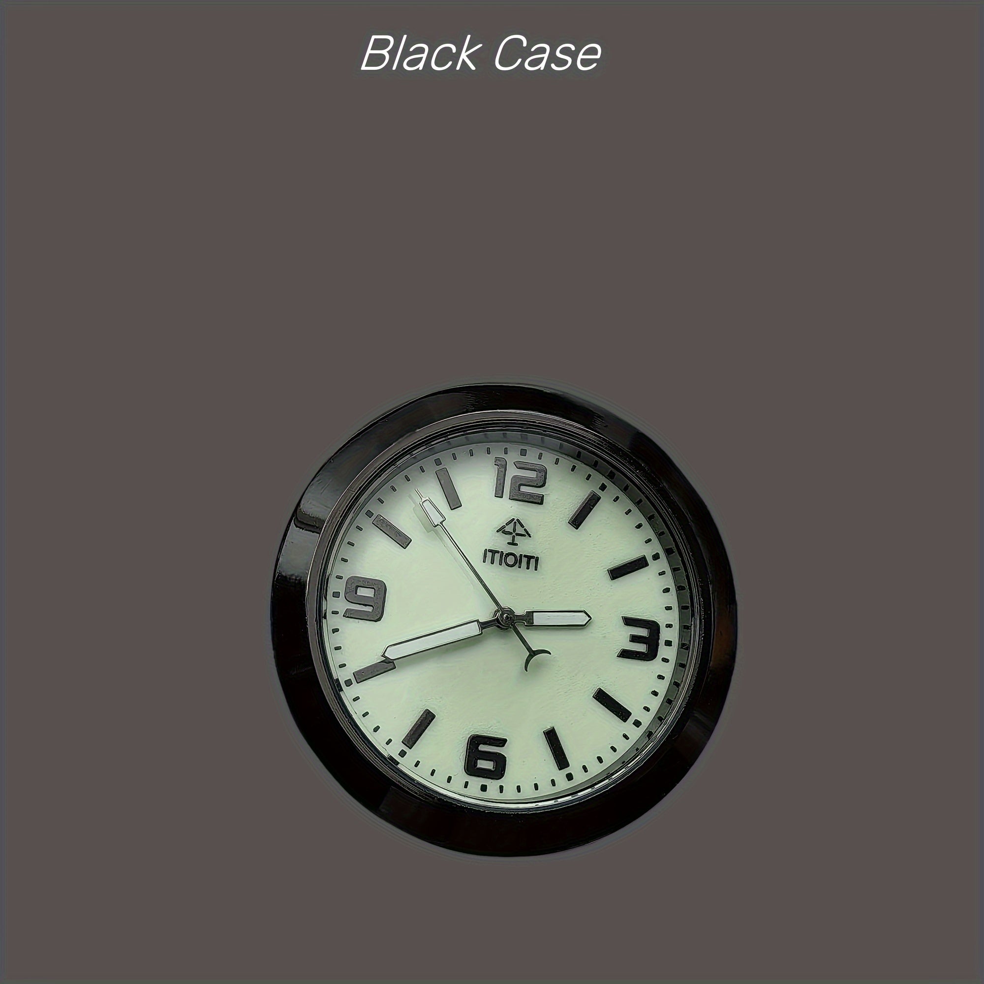 Car Dashboard Mini Clock, Quartz Analog, Luminous, Decorative Clock