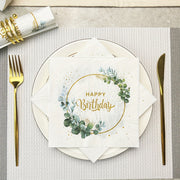 20 Pack Disposable Birthday Napkins 33cm Double Layered Party Supplies