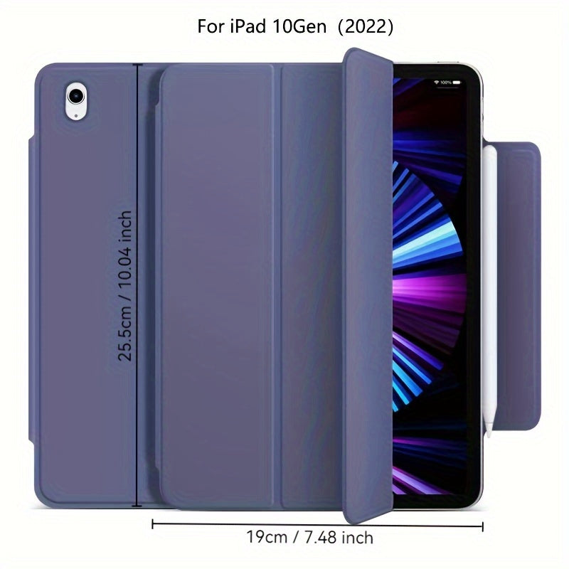 iPad Mini 6, Air 4/5, Pro 11 2022, Air 6 11inch 2024 uchun sun'iy charm aqlli qop. Qalam ushlagichi, kuchli magnit yopilishi va ultra ingichka dizayni bilan egiluvchan qattiq qopqoqni o'z ichiga oladi.