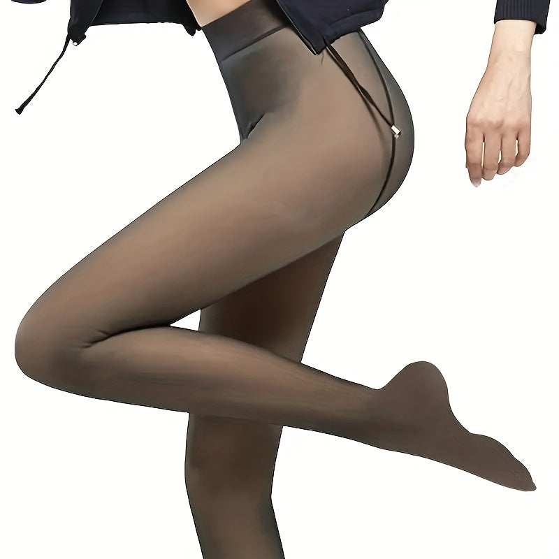 Прозрачные утягивающие колготки для осени/зимы.