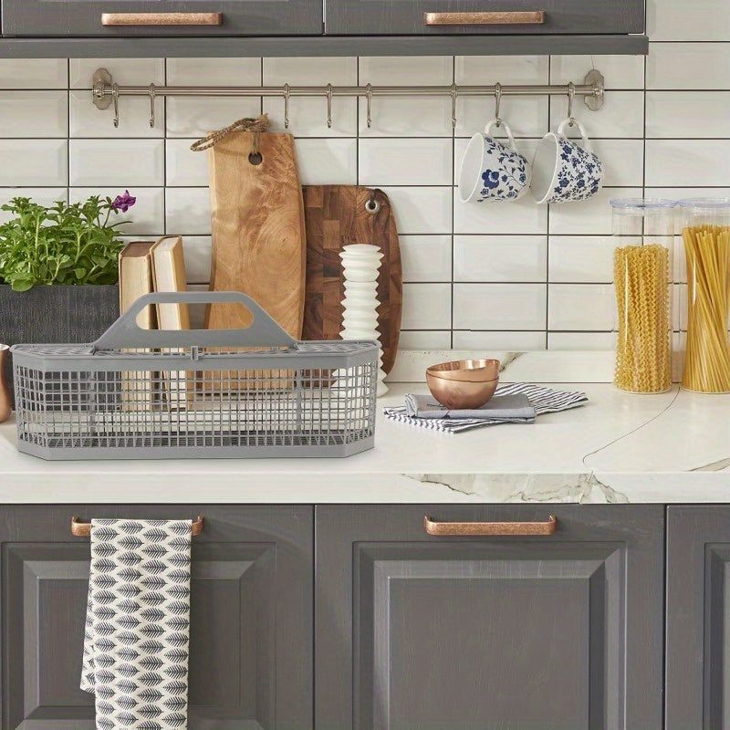 Qattiq plastmassa idish-tovoq qutisi, idish-tovoq mashinasiga mos keladigan, tutqich bilan joyni tejovchi dizayn, vilkalar, pichoq va qoshiqni saqlash uchun ideal. Zamonaviy oshxona aksessuari.