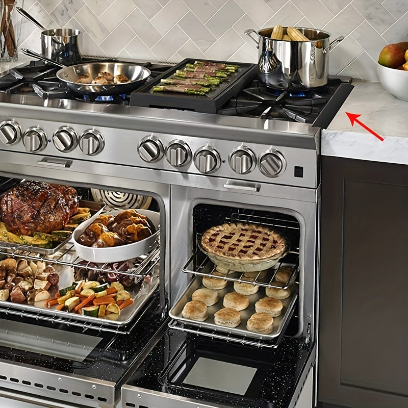 [Eng yaxshi tanlov] Pechka hisoblagichi bo'shlig'ini yopish - Bu moslashuvchan va issiqlikka chidamli qopqoq tozalash oson va asboblar, mebel, pechka, pechlar, kir yuvish mashinalari va quritgichlar o'rtasidagi to'kilgan narsalarni yopish uchun mukammal.