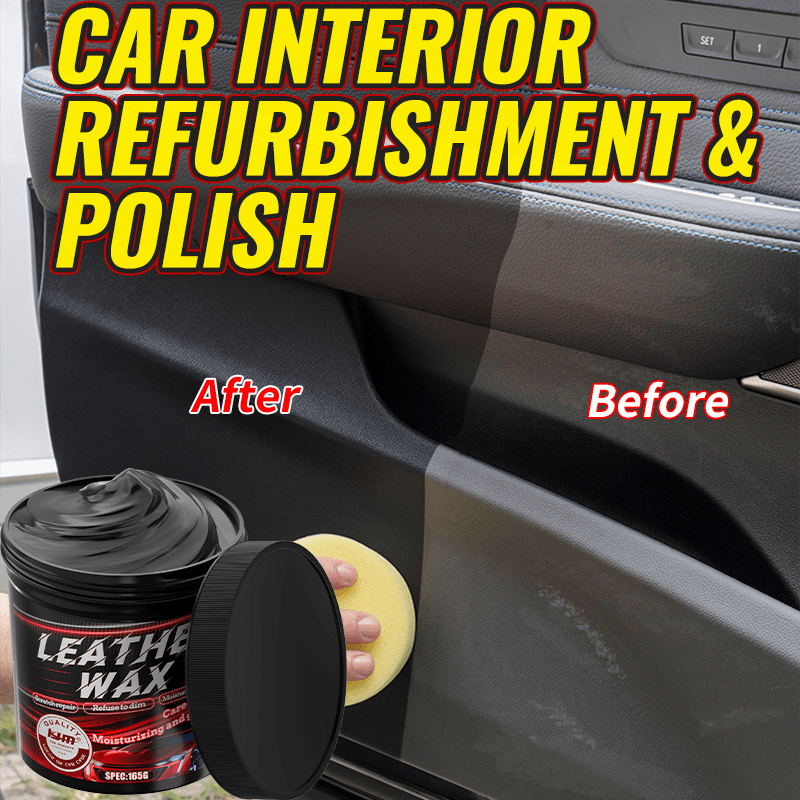 Leather and Plastic Restoring Wax Balm for Car Interior and Tire Shine