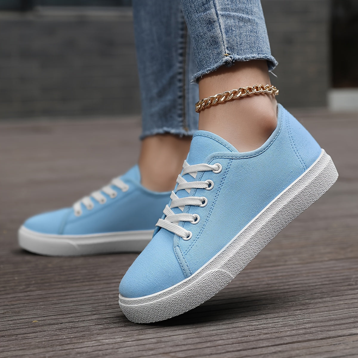 Women's Platform Skate Sneakers Breathable Fabric Upper PVC Sole Casual Shoes for Walking Outdoor All-Season Black and White