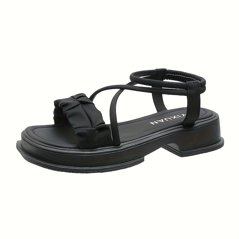 Women's Retro Summer Platform Sandals Open-Toe Roman Style Comfortable