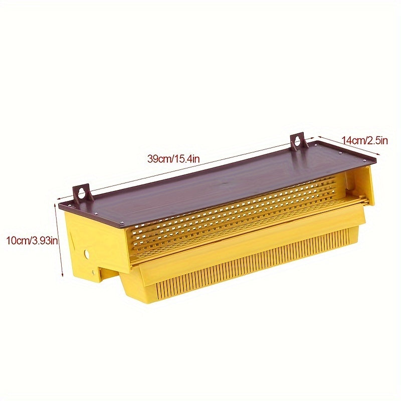 Yellow Plastic Beekeeping Pollen Trap with Removable Ventilated Tray