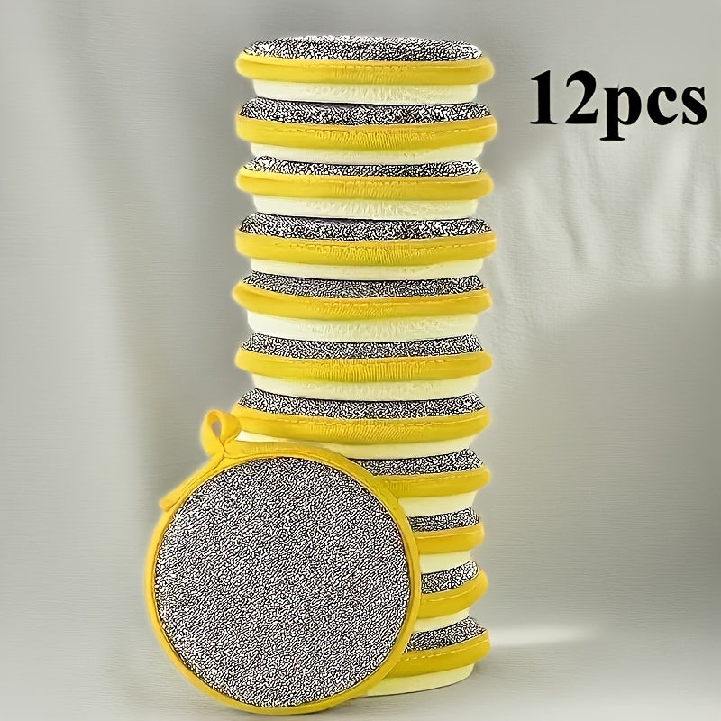 Double-Sided Cleaning Sponge Set for Kitchen, Household, Hotel, and Apartment Use