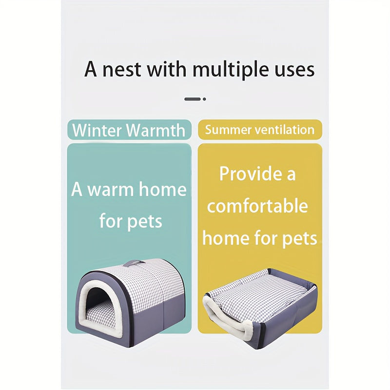 Modern Oxford Cloth Pet Bed for Cats and Dogs in Multiple Sizes