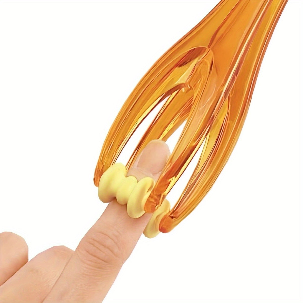 1 dona Mini Barmoq Massajchi, Qo'lga olinadigan Bo'g'im Aylanmasi, PP Material, Zaryadsiz Qo'l Boshqaruvi, Batareya Kerak emas.