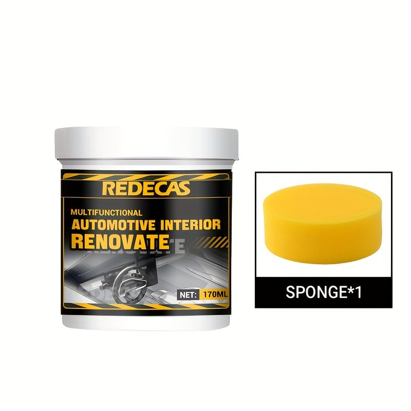 Автомобильный крем для восстановления интерьера, для пластика, приборной панели и сидений, 170 мл
