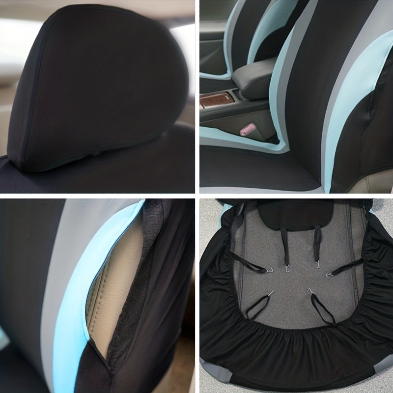 Набор чехлов для автомобильных сидений для женщин, 9 шт., универсальный, с застёжками-молниями, поролон, интерьер автомобиля