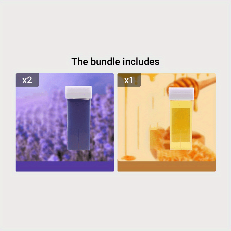 Tiras de cera depilatoria para cabello unisex con miel 100g rodillo manual de cera de abejas