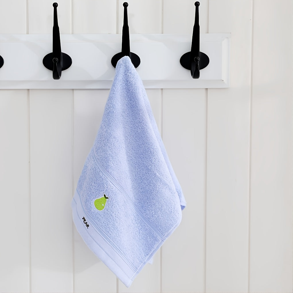 Детский набор из 5 штук милых полотенец с лицами мультяшных животных для школы и дома, мягкие и впитывающие, размер 23,88*44,96 см