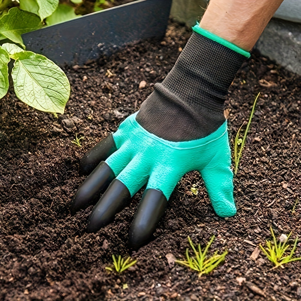 Polyurethane Garden Gloves with Claws for Digging and Planting Tear-Resistant Yard Work Safe for Men Women