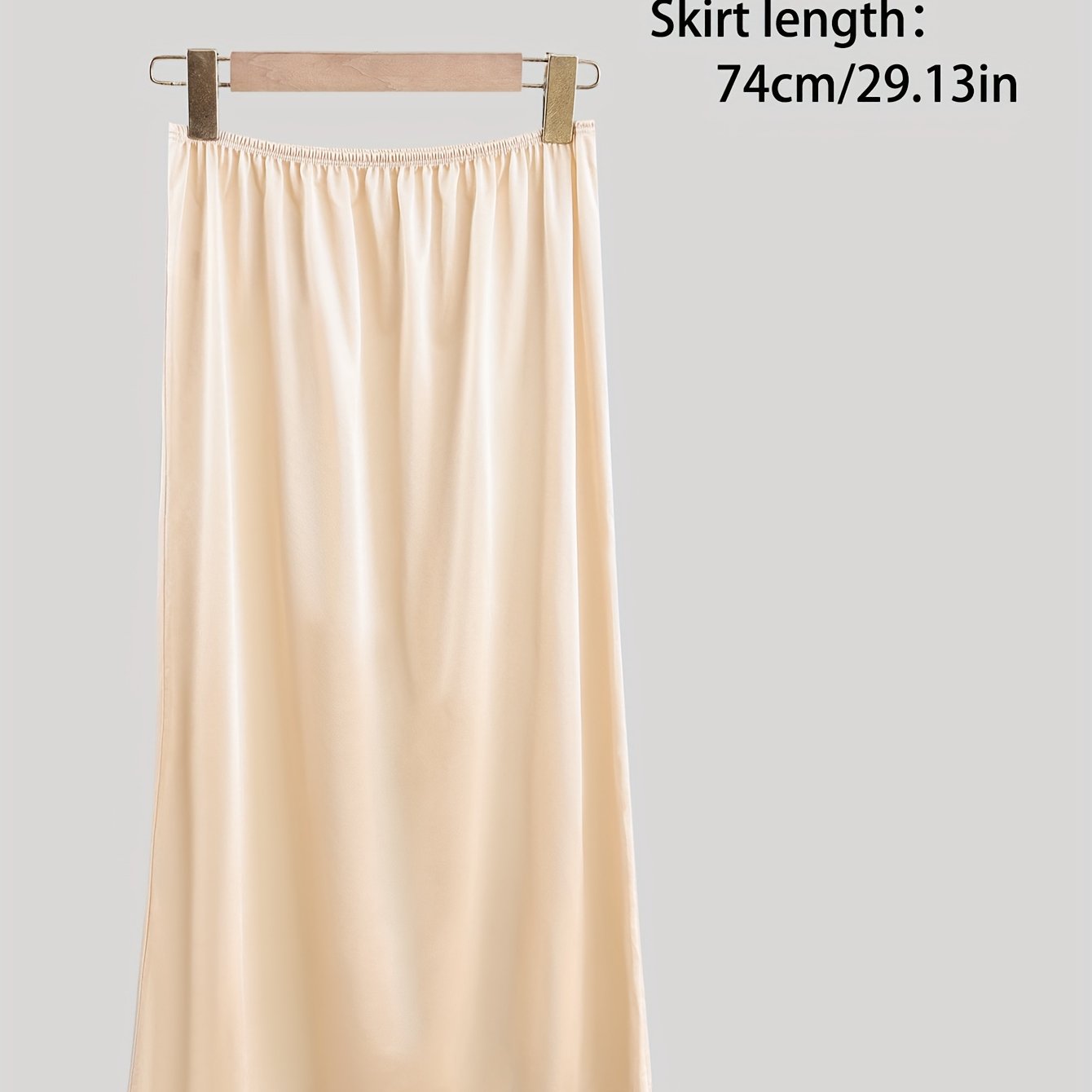 Plus Size Lace Petticoat Skirt Casual Mid-Length Polyester Elastane Solid Color