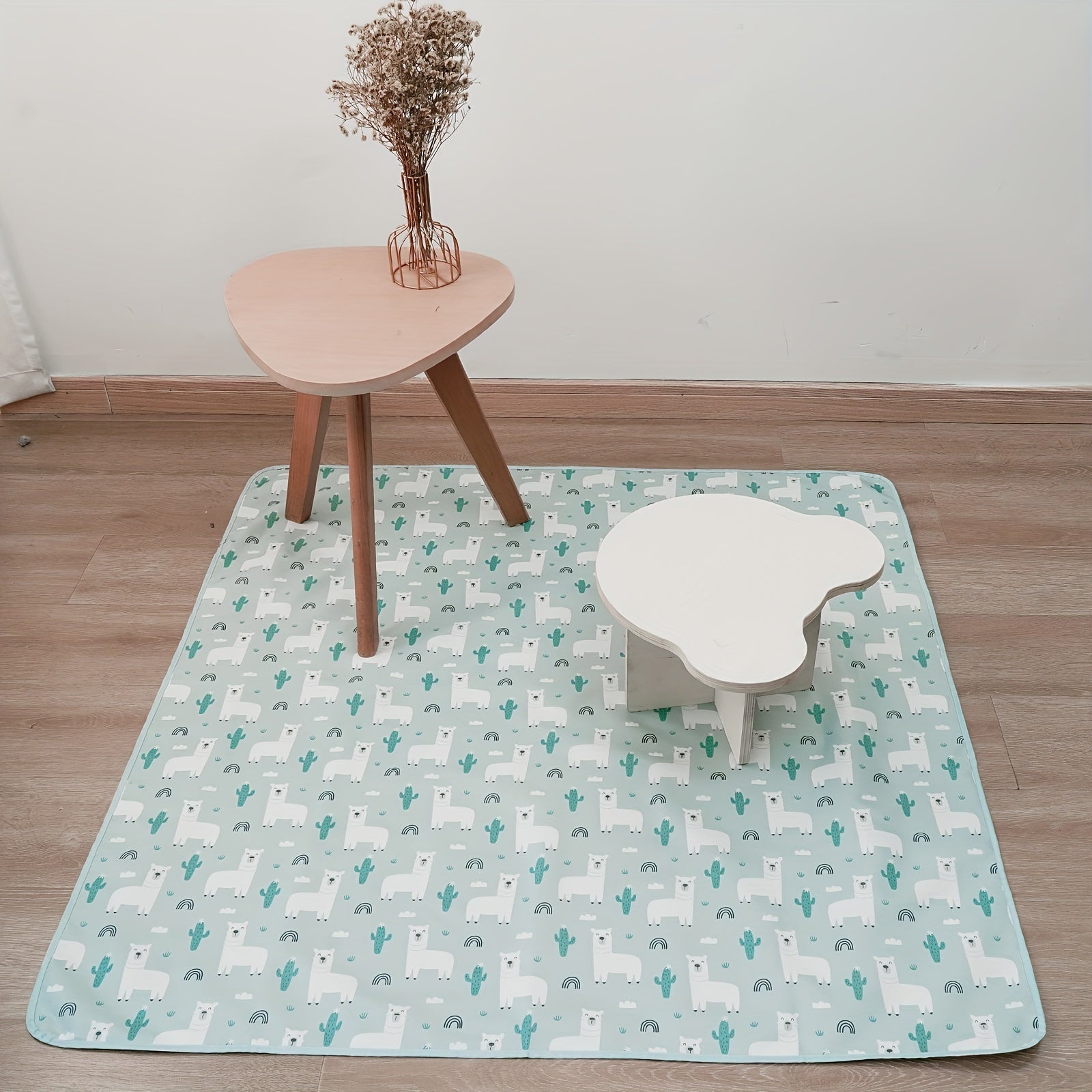 Kids Waterproof Play Mat with Anti-Slip Design, Easy to Clean, Travel-Friendly, Educational Floor Mat