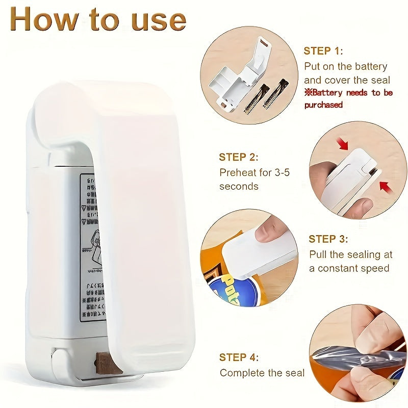 Мини-горячий запайщик для пластиковых пищевых пакетов портативное устройство для запайки на кухне