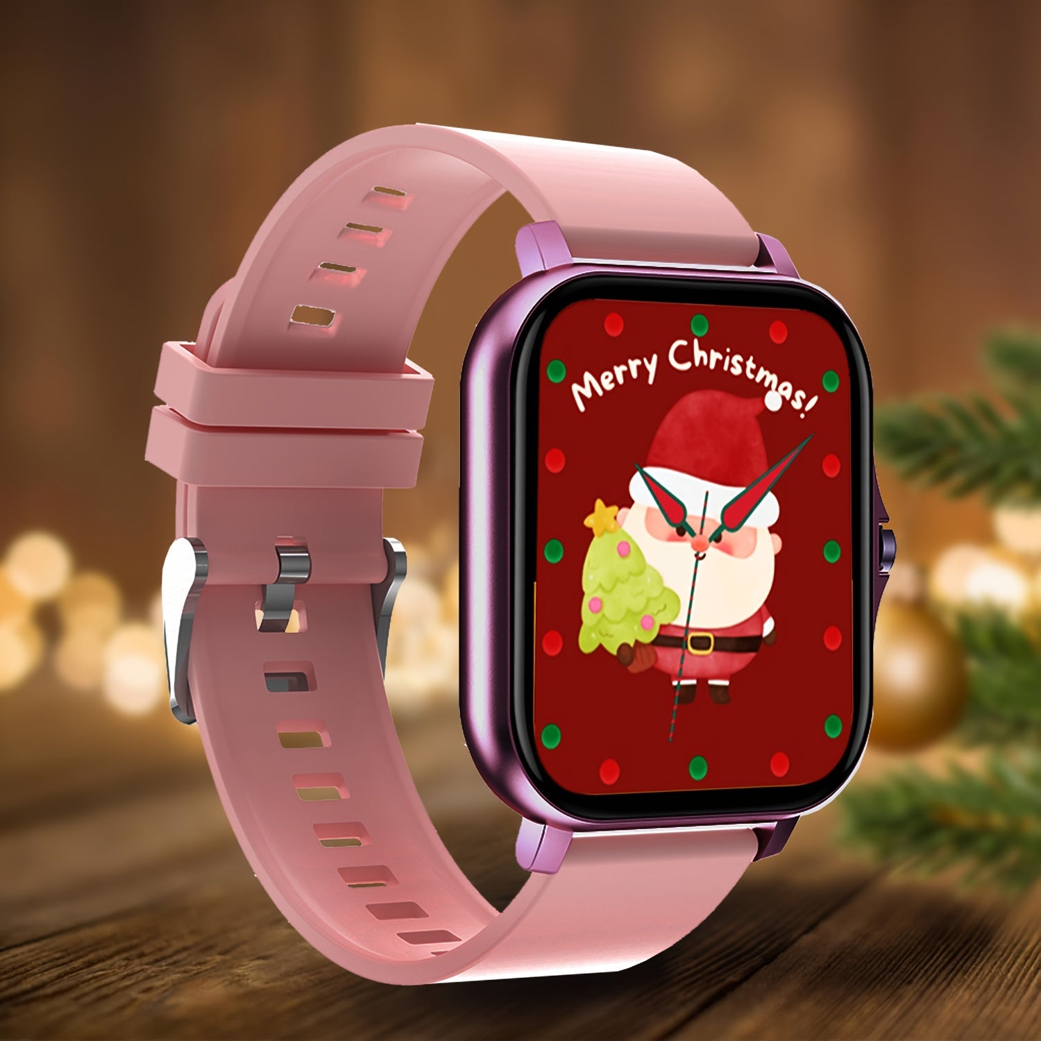 2024 Full Touch Smart Watch with Wireless Calling Zinc Alloy Case Silicone Band Fitness Tracker Compatible with Android iOS