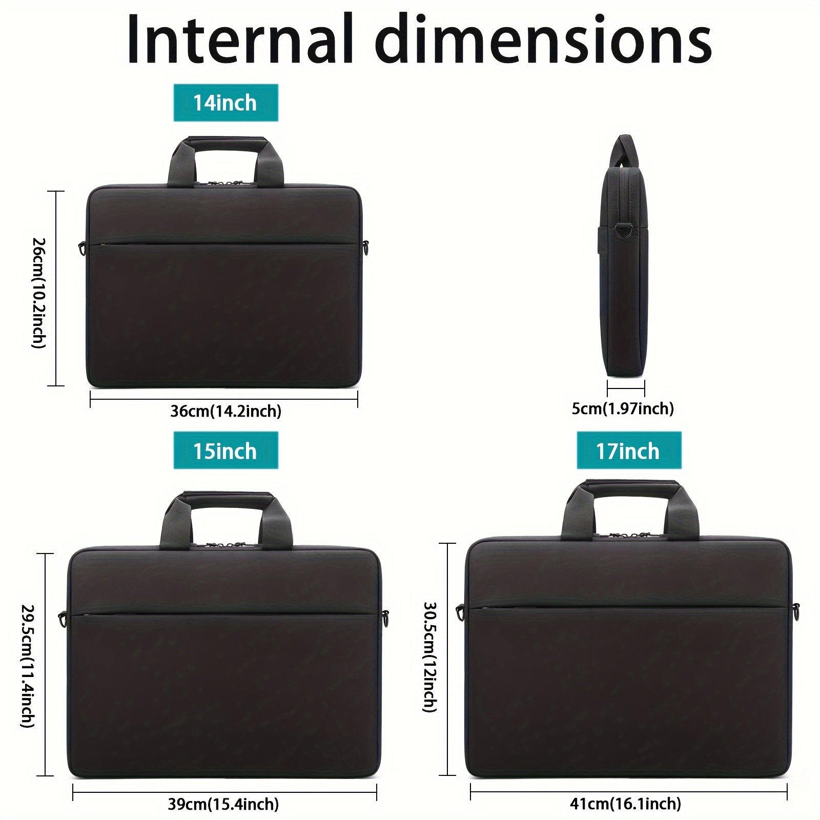 Большая вместимость водонепроницаемая сумка через плечо для ноутбука, подходит для 14-17 дюймов, мужчины и женщины