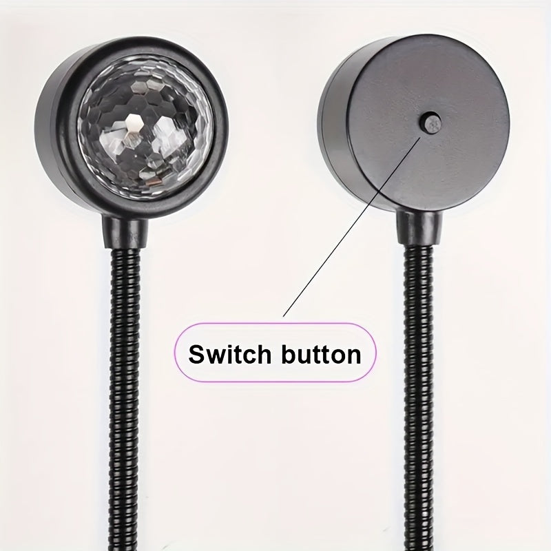 USB Shift Lampasi Tungi Yorug'lik LED Rangli Lampasi Ovoz Boshqaruvi Musiqa Avtomobil Bezaklari