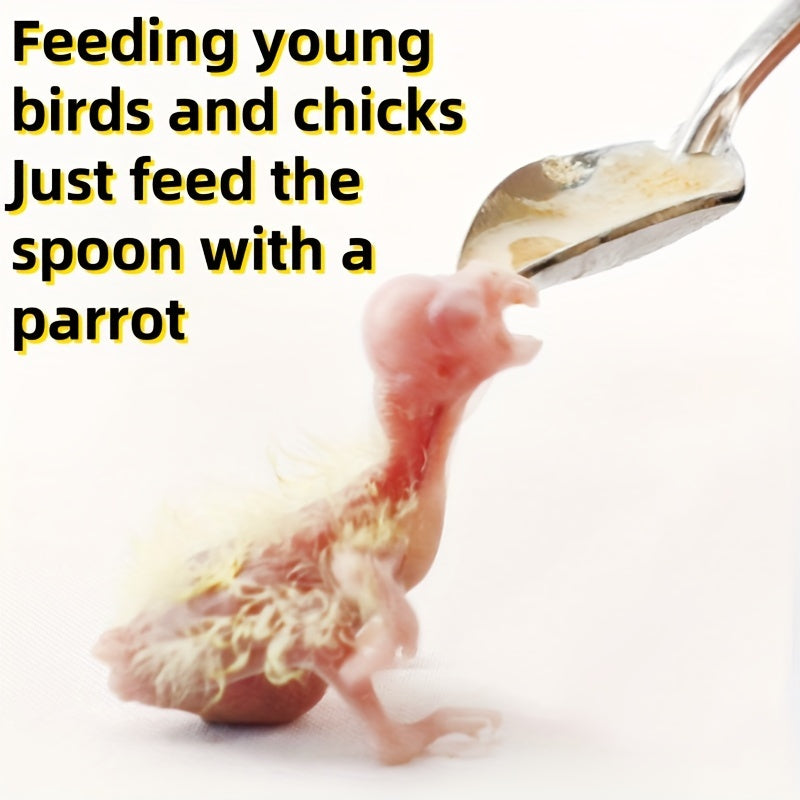 Набор для кормления птиц с мягкой трубкой, мерным стаканом и ложкой для всех видов птиц