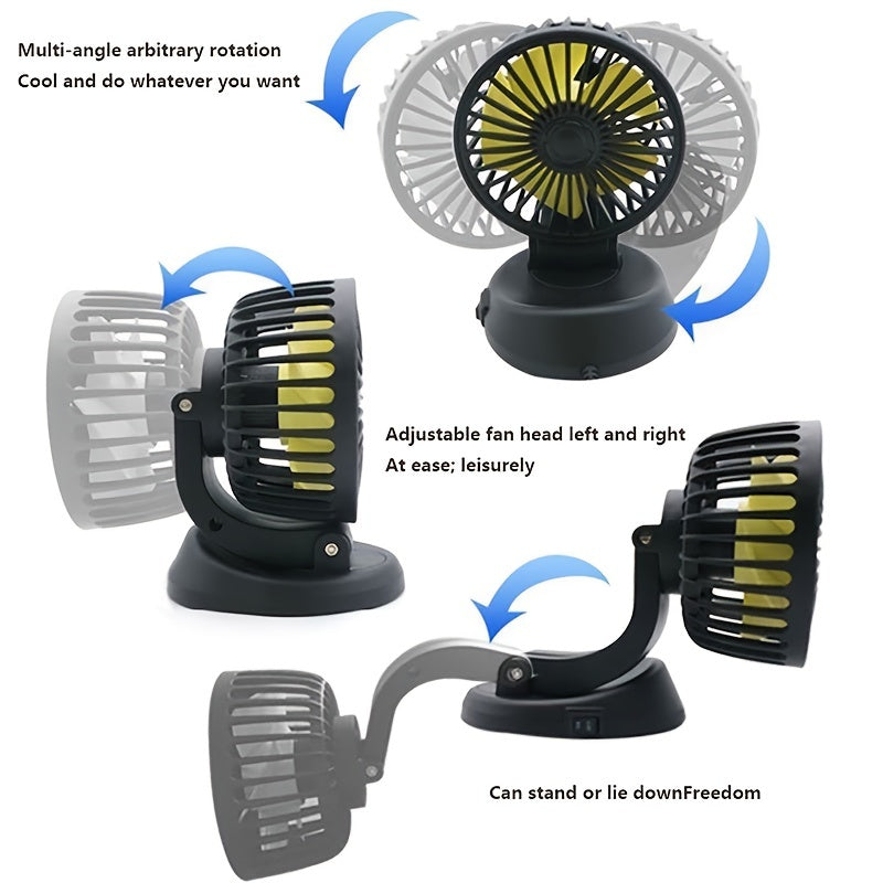 Yozgi USB interfeysli elektron ventilyator, 5 pichoqli, 5V USB sovutish qurilmasi, burchagini sozlash mumkin, noutbuklar bilan mos keladi.